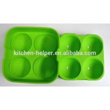 Novelty Colorful Food Grade Silicone Ice Ball Mold For Ice Cream